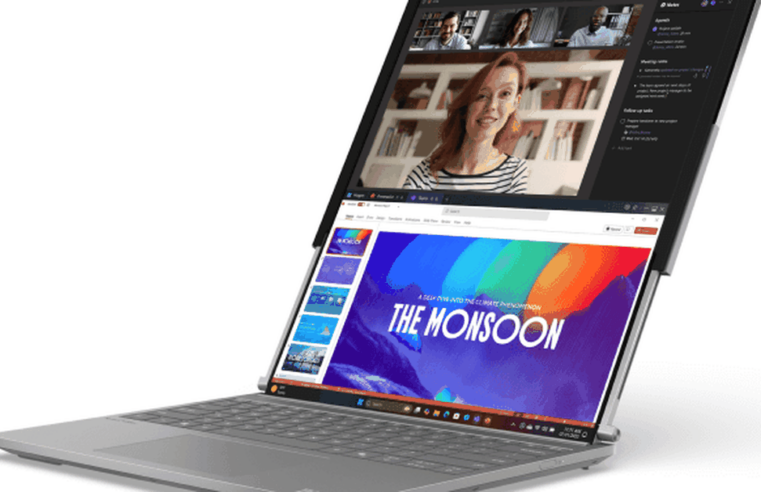 This is a Lenovo roll-able display laptop.