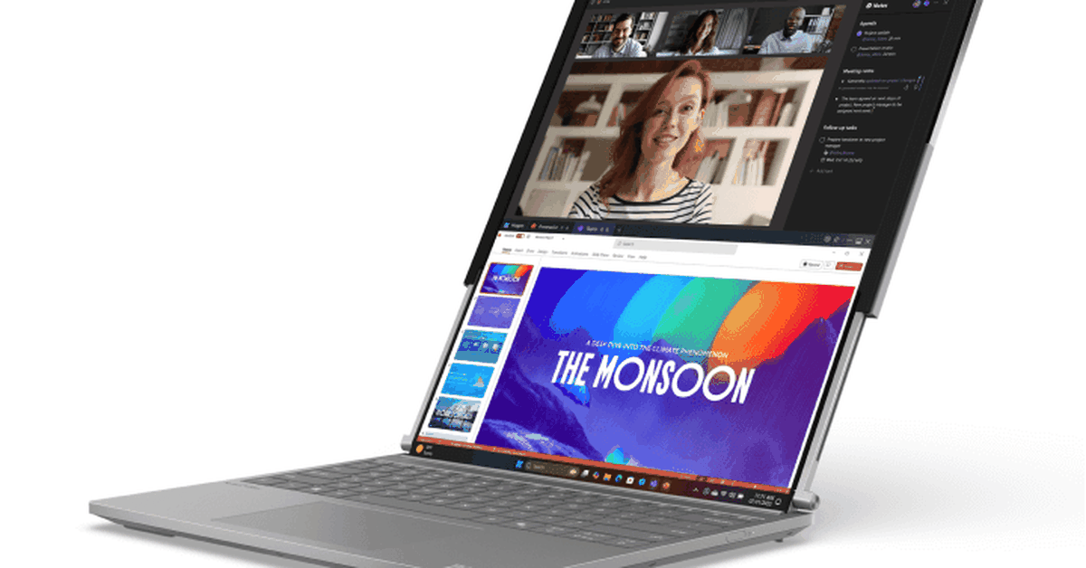 This is a Lenovo roll-able display laptop. 1 This is a Lenovo roll-able display laptop.